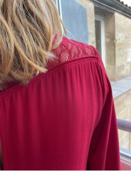 Combishort rouge boho - Boutique L'anana(s)