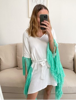 Poncho à franges bohème - Boutique L'anana(s)