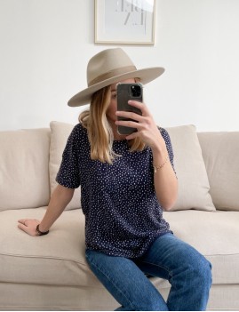 T-shirt à pois hippie - Boutique L'anana(s)