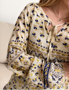 Blouse fleurie bohème - Boutique L'anana(s)