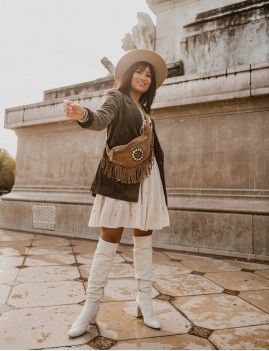 Banane à franges en cuir hippie - Boutique l'ananas