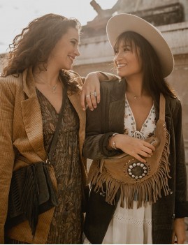 Banane à franges en cuir gyspy - Boutique l'ananas