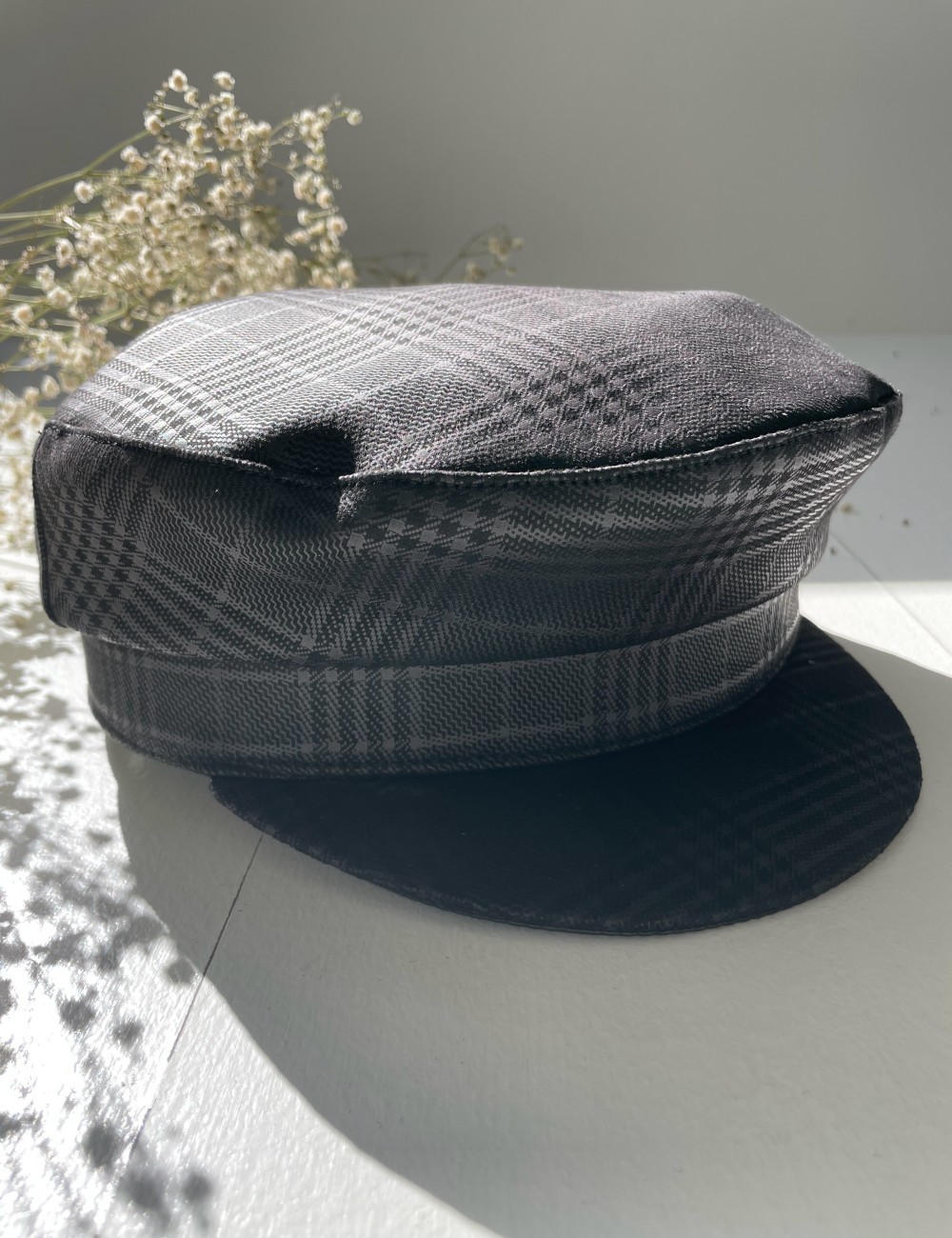 Casquette marin tartan black - Boutique l'ananas