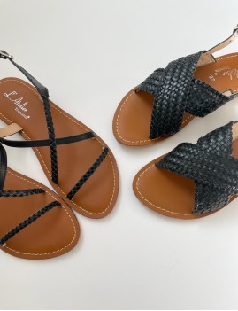 Sandales gipsy noires - Boutique L'anana(s)