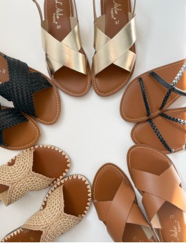 Sandales bohème chic noires - Boutique L'anana(s)