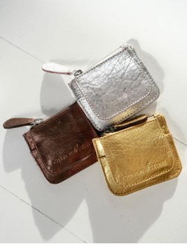 Mini porte monnaie argenté gipsy - Boutique L'anana(s)