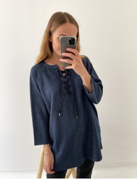 Sweat-shirt à lacets - Boutique L'ananas