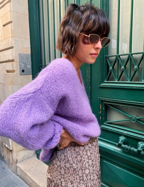 Pull en mohair over size - Boutique l'ananas