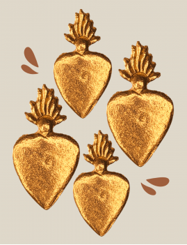 Clou coeur sacré COEUR bohème spiritualité décoration - Boutique L'anana(s)