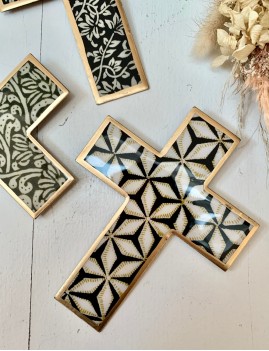 Croix à suspendre bohème STARS - Boutique L'anana(s)
