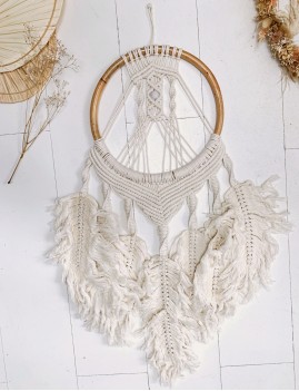 Grand attrape-rêve macramé bohème - Boutique L'anana(s)