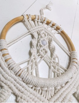 Grand attrape-rêve macramé hippie - Boutique L'anana(s)