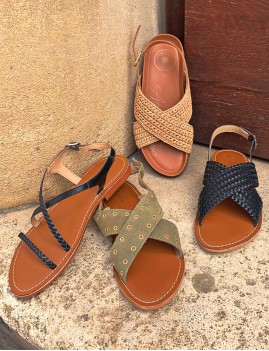 Sandales été cuir - Boutique L'ananas