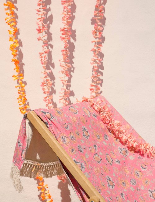 Serviette de plage imprimé fleuri - Boutique l'anana(s)