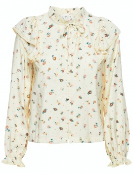 Chemise col V à volants - Boutique l'anana(s)