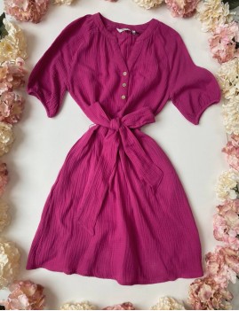 Robe bohème rose - Boutique l'anana(s)