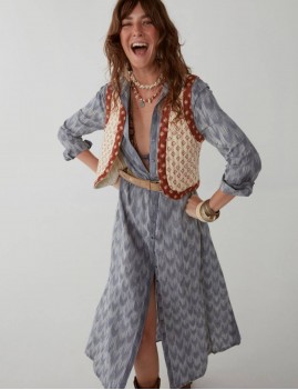 Gilet court hippie - Boutique l'anana(s)