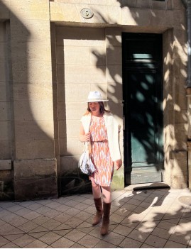 Robe courte marron - Boutique l'anana(s)