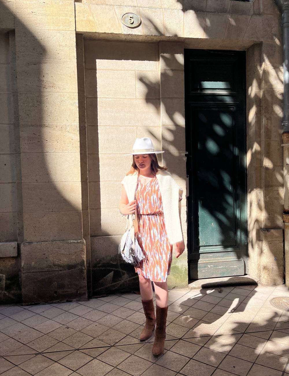 Robe courte marron - Boutique l'anana(s)