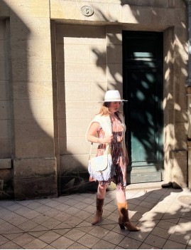 Robe courte multicolore - Boutique l'anana(s)