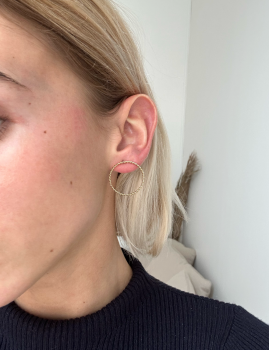 Boucles d'oreilles anneau fin - Boutique l'anana(s)