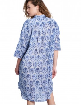 robe midi à noeud bleu - boutique l'ananas(s)