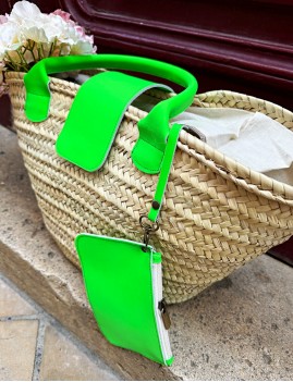 Panier cuir bohème chic - Boutique l'anana(s)