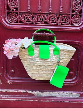 Sac panier cuir hippie chic - Boutique l'anana(s)