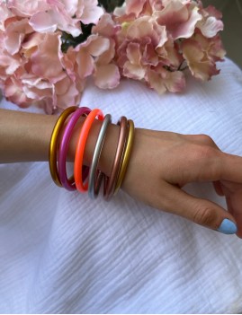 Bracelet bouddhiste néon rose - Boutique l'anana(s)