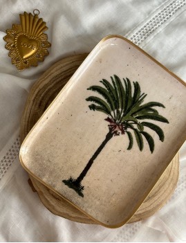 Demi plateau de décoration PALMIER - Boutique l'anana(s)