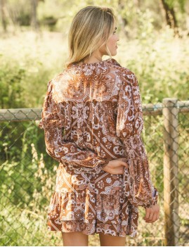 Robe motifs gipsy - Boutique l'anana(s)