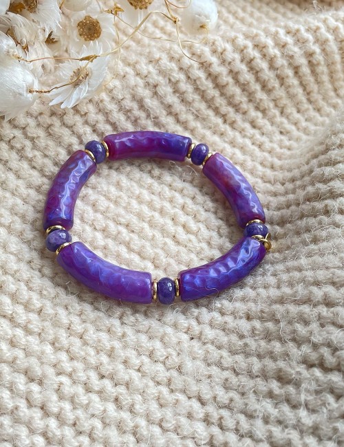 Bracelet boho violet