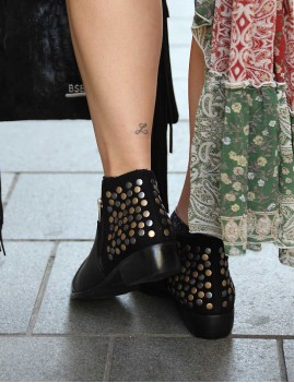 Boots en cuir et clous gypsy - Boutique l'ananas