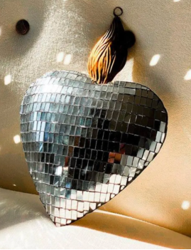 coeur facette cadeau de noël