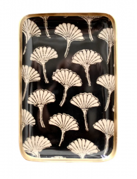 plateau décoratif ginko bohème