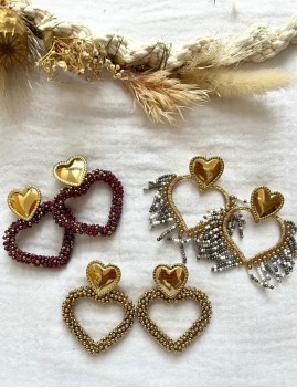 Boucles d'oreilles bohème perles - Boutique L'anana(s)