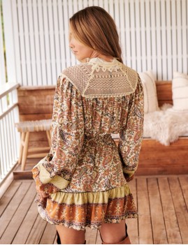 Robe courte fluide bohème chic - Boutique L'aNana(s) - jaase bordeaux Robe courte fluide bohème chic - Boutique L'aNana(s) - jaase bordeaux
