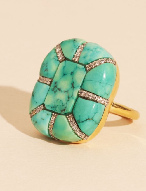 Bague turquoise BEMAAD - Boutique L'anana(s)