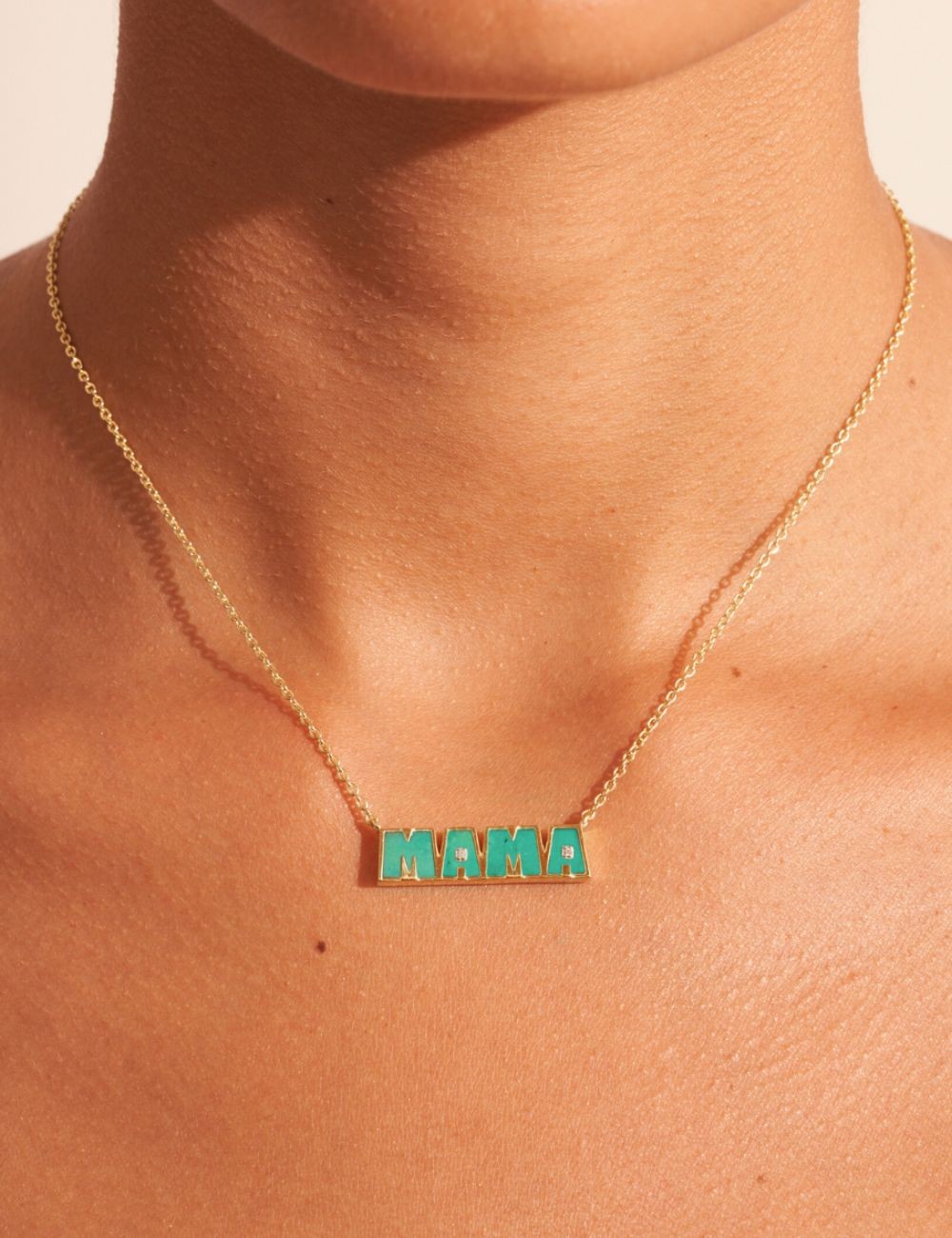 Collier mama turquoise Bemaad - Boutique L'anana(s) Collier mama turquoise Bemaad - Boutique L'anana(s)