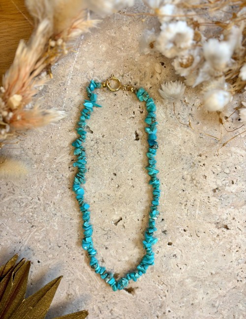 Collier turquoise bohème - Boutique L'ananas