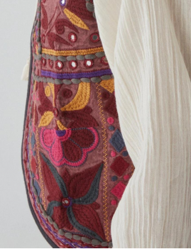 Veste sans manches brodée coloré PAYAL MAISON HÔTEL - Boutique L'anana(s)