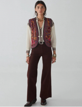 gilet sans manches brodée à la main PAYAL MAISON HÔTEL - Boutique L'anana(s)