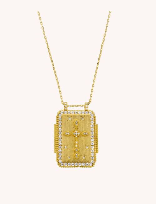 Collier croix OLGA BOHEME MYA-BAY - Boutique l'aNana(s)