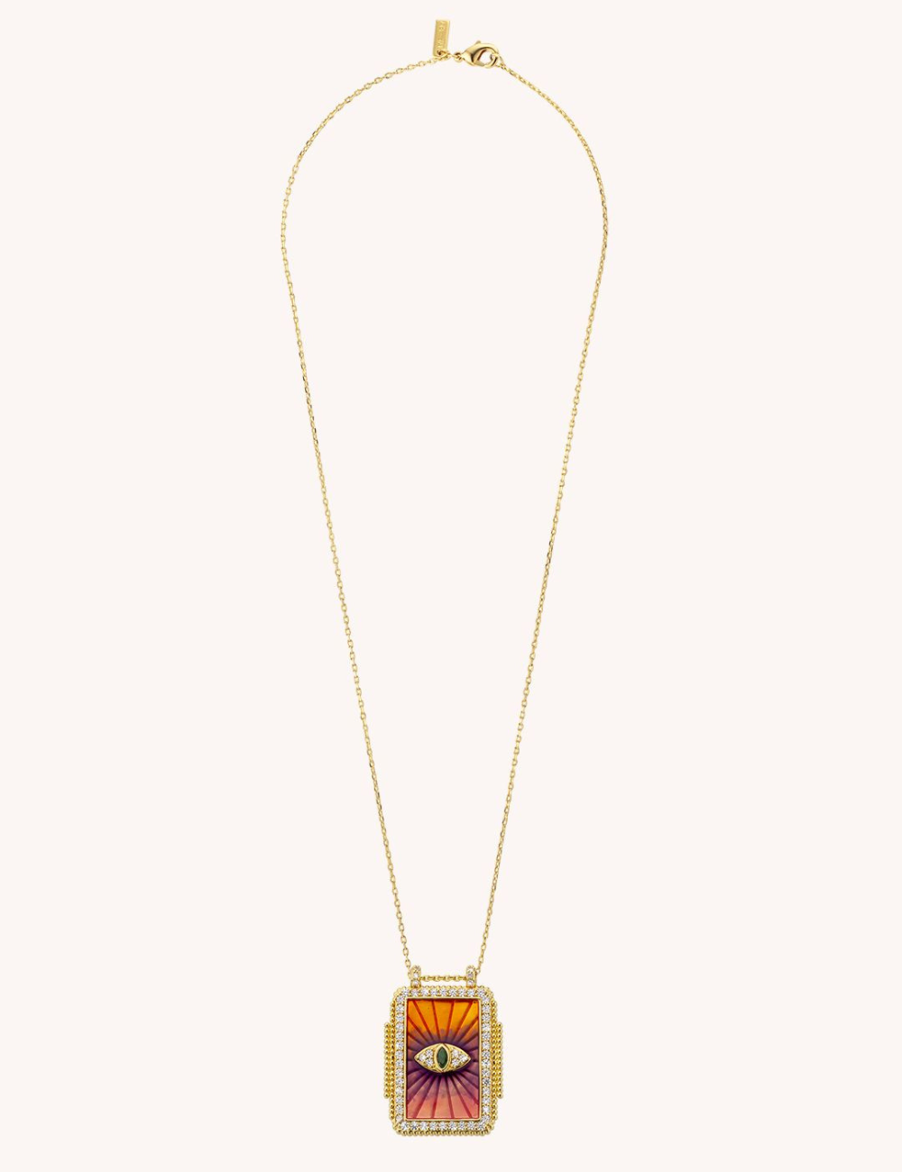 Sautoir pour femme avec bois et plume - Bijoux Privés