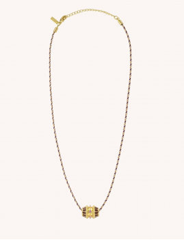 Collier talisman chocolat MYA-BAY - Boutique L'aNana(s)