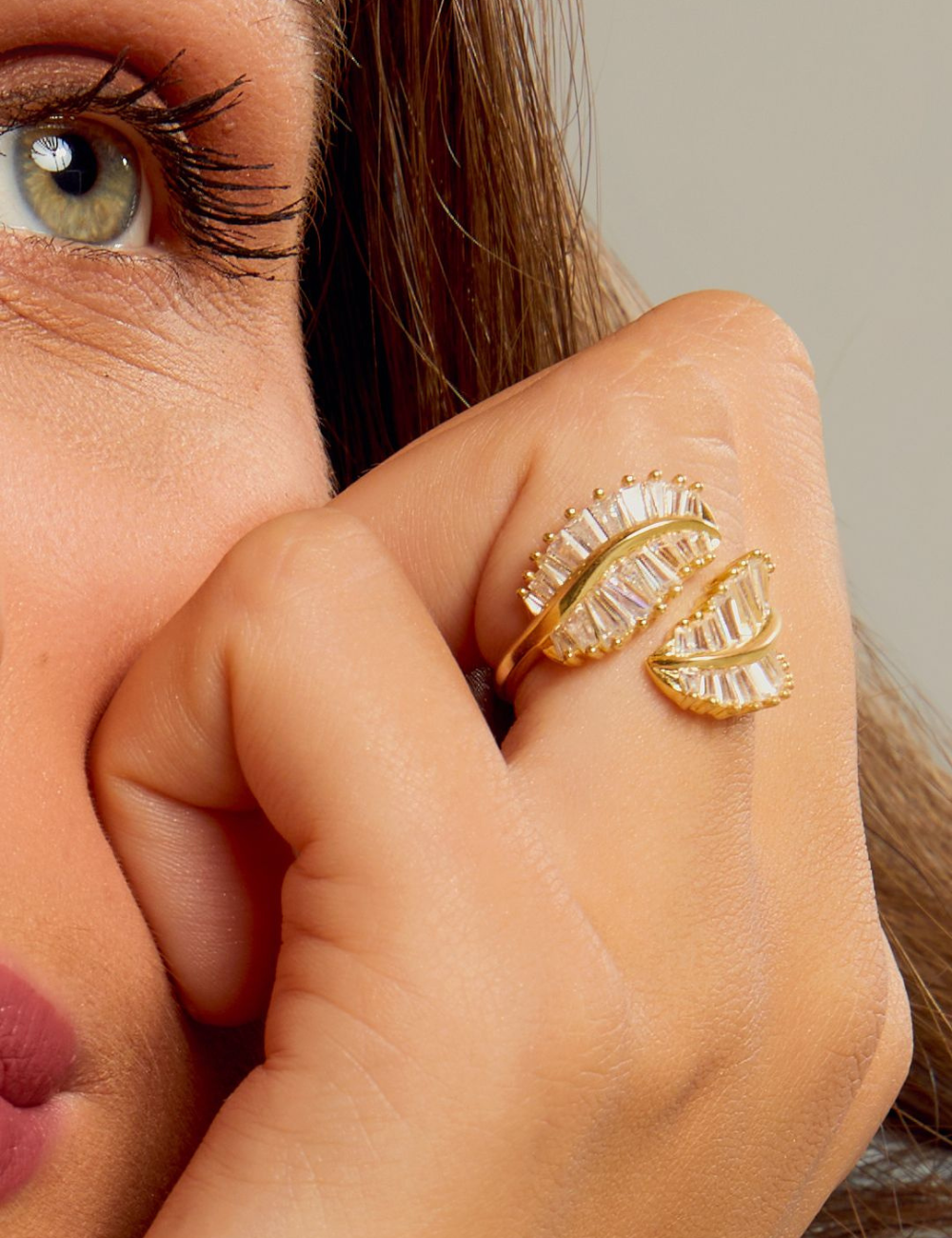 Bague bohème feuille LEAVES - Boutique L'aNana(s)