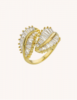 Bague feuilles Mya Bay boho - Boutique L'aNana(s)