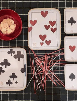 Demi plateau bohème COEUR A JOUER BONCOEURS - Boutique L'aNana(s)