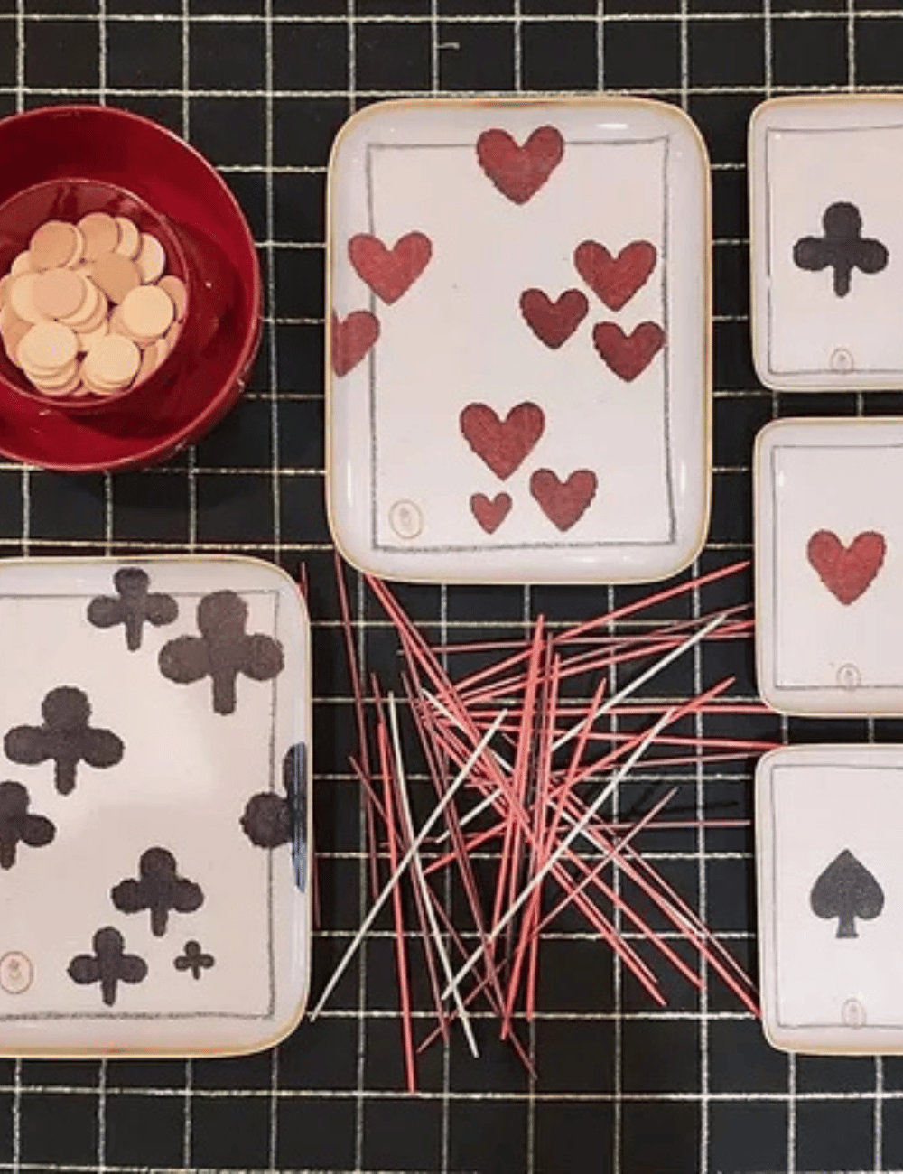 Demi plateau bohème COEUR A JOUER BONCOEURS - Boutique L'aNana(s)