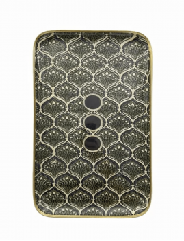 Plateau vert paon BONCOEURS - Boutique L'aNana(s)